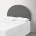 Joss & Main Fabria Upholstered Headboard Upholstered, Metal in Gray/White | 58 H x 63 W x 3 D in | Wayfair F809C773CE5B4D0FB28C900F88C64951