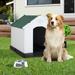 Tucker Murphy Pet™ Dashiyah Plastic Dog House Plastic House in Gray/Blue | 28 H x 27 W x 25 D in | Wayfair 58B687BEEC1746DFAF265D1161971465