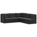 Ebern Designs Mamye 63.9 Wide Wicker/Rattan in Black | 21.7 H x 21.3 W x 21.3 D in | Outdoor Furniture | Wayfair 73C06FB5B34040C1BE3CBD28B1AC825D