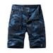 Camo Cargo Shorts Men Clearance Waist 38 Loose Fit Cargo Shorts Combat Camouflage Trousers Casual Smart Cycling Hiking Half Pants Work Utility & Safety Shorts with Multi Pockets