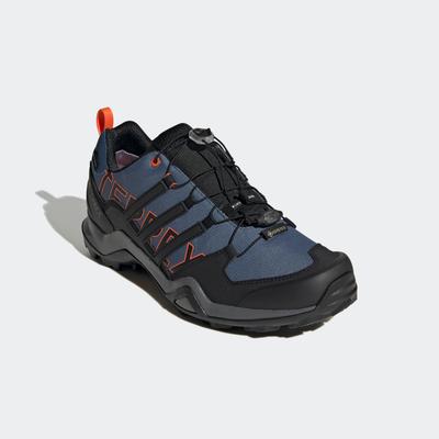 Wanderschuh ADIDAS TERREX "TERREX SWIFT R2 GORE-TEX", Gr. 41, bunt (wonder steel, core schwarz, semi impact orange), Tex