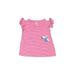 Carter's Short Sleeve T-Shirt: Pink Print Tops - Size 6 Month
