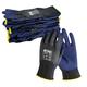 NITREX Unigloves 340RF Wiederverwendbare schnittfeste Handschuhe mit Schaumstoff-Nitril-Handflächenbeschichtung und schnittfestem Innenfutter, Touchscreen-kompatibel, in Blau