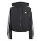 Adidas Damen Windbreaker Jacke, schwarz/weiß, 46