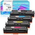 Clywenss 207X Toner Cartridges (With Chip) Compatible with HP 207X 207A for Color LaserJet Pro MFP M283fdw M255dw M255nw M282nw Printer W2210X W2211X W2212X W2213X, 4-Pack (Black Cyan Magenta Yellow)