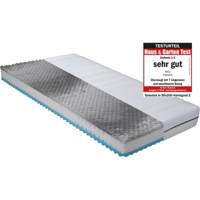 Komfortschaummatratze BECO "Physio Cel, Matratze 90x200, 140x200 cm und weitere Größen", weiß, B:120cm H:22cm L:200cm, Obermaterial: 100% Polyester, Matratzen, in der Größe 90x200 cm und vielen weiteren Größen erhältlich. Image
