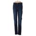J.Crew Jeans - Mid/Reg Rise Skinny Leg Denim: Blue Bottoms - Women's Size 27 - Sandwash