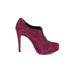 BCBGeneration Heels: Slip-on Stilleto Feminine Purple Print Shoes - Women's Size 5 1/2 - Closed Toe