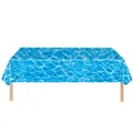 Nappe de table de fête sur l'océan couverture de poulet décorations vagues plage piscine