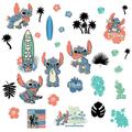 Stickers repositionnables - Lilo et Stitch - Stitch Surf - 13 cm x 26 cm