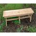 Millwood Pines Cawthon Cedar Outdoor Bench Wood/Natural Hardwoods in Brown/White | 18 H x 60 W x 14 D in | Wayfair 5F5AC74BC35E4CA48AA4ECCDC38DE67A