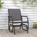 OWSOO Garden Glider Chair Black 24 x29.9 x34.3 Textilene&Steel