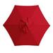 Puntoco Special Offers Clearance Garden Umbrella Outdoor Stall Umbrella Beach Sun Umbrella Replacement Cloth Red