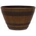 HElectQRIN 13â€³ Woodford Barrel Planter 5-Pack Darkened Oak