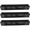 3-Pack Porcelain Steel Heat Plates Heat Shields Replacement for Select Chargriller Gas Grill Burner Cover Replacement for Char-Griller Grill