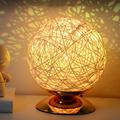 Shldybc Lamp for Bedroom Night Light for Kids -Rattan Ball Moon Light LED Rattan Ball Lamp Dimmable LED Projector Night Lamps with Remote Control Bluetooth Speaker Tables Lamp on Clearance