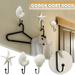 Yyeselk Resin Coat Hook Wall Hanging Mediterranean Style Star Scallop Conch Coat Hook 3-piece Set