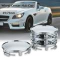 BAMILL 4pcs 69mm Chrome Wheel Center Hub Cap Wheel Rim Hub Cover Cap For Car