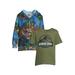 Jurassic Park Toddler Boy Sublimated Zip Up Hoodie and T-Shirt Set Sizes 2T-5T