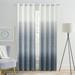 Uptown Home Indigo Blue Ombre Full Blackout Curtains Linen Texture with Grommet for Living Room 50 x95 x2