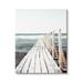 Stupell Industries Ocean Bay Dock Boardwalk Horizon Coastal Photography Gallery Wrapped Canvas Print Wall Art