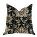 Plutus Noir Lotus Blossom Luxury Throw Pillow 20 x 26 in. Standard