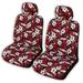 Winnie Fashion Hawaiian Car Seat Covers (Hibiscus Surf Red Regular No Customization)