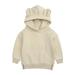 Baby Boys Girls Solid Hoodies Sweatshirt ESHOO Toddler Warm Hooded Pullover Tops Fleece Lined 6M-4T