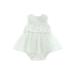 jaweiwi Baby Toddler Girls Romper Dresses 0 3M 6M 12M 18M Sleeveless V Neck Flower Heart Tulle Patchwork Infant Bodysuit Dress Summer Clothes