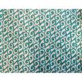 POP Accents Yang Teal - 7 ft x 10 ft Space Rug - Teal and White - 7 ft x 10 ft x 0.75 in.