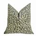 Plutus Soft Cheetah Handmade Throw Pillow Cream & Black - 22 x 22 in.