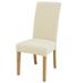 Rosnek 4 Pack Stretch Dining Chair Covers Floral Chair Slipcover Furniture Protector for Dining Room Restaurant Beige