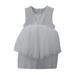 Tosmy Toddler Girls Clothes Children Crew Neck Sleeveless Princess Dress Lace Puffy Dresses Party Wedding Prom Dresses Kids Casual Dresses