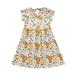 Tosmy Little Child Girl Dress Short Sleeve Dress Girls Dress Multi Color Floral Girls Clothes Sundress Summer Casual Dress Kids Casual Dresses