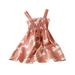 Tosmy Girls Clothes Casual Dress Summer Scoop Neck Sleeveless Floral Flowy Print Plain Sundress Beach Dress Party Dresses