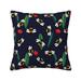 Square Throw Pillow Covers with Core Floral Design Ornamentation Pillows for Sofa Beds 20 x 20 inches Multicolor