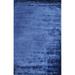 Bashian Radiance Collection Solid Contemporary 100 Percent Banana Silk Hand Loomed Area Rug - Cobalt - 8 ft. 6 in. x 11 ft. 6 in.