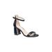 Women's Practical Heel Sandal by Halston in Black (Size 8 1/2 M)