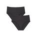 Plus Size Women's Everyday Smoothing Brief by Comfort Choice in Black (Size 12)