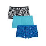 Plus Size Women's Boyshort 3-Pack by Comfort Choice in Mixed Animal Pack (Size 8) Underwear