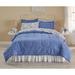 Microsculpt 7-Pc. Comforter Set by BrylaneHome in Blue (Size KING)