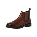 s.Oliver Herren Chelsea Boots aus Leder Flach Braun (Brown), 43