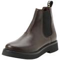 Tommy Jeans Damen Mid Boot Stiefel Chelsea Flat Stiefeletten, Braun (Velvet Brown), 40