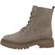 s.Oliver Damen Stiefeletten zum Schnüren Winter mit Reißverschluss Vegan Braun (Taupe), 40