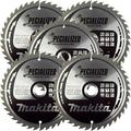 Makita B-09248 165mm x 20mm x 40T Specialized Circular Saw Blade For DHS680, DSS610 Pack of 5