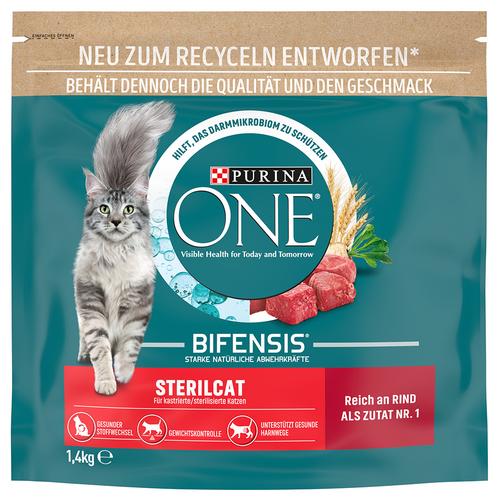1,4kg Sterilcat Rind PURINA ONE Trockenfutter für Katzen
