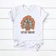 Thanksgiving Youth T-Shirt | Cute Tshirt Vintage Fall Apparel Graphic Tee Children Kids Shirt For Kid Little Turkey