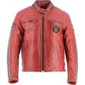 Helstons Ace 10Ans Giacca in pelle moto, rosso, dimensione 3XL