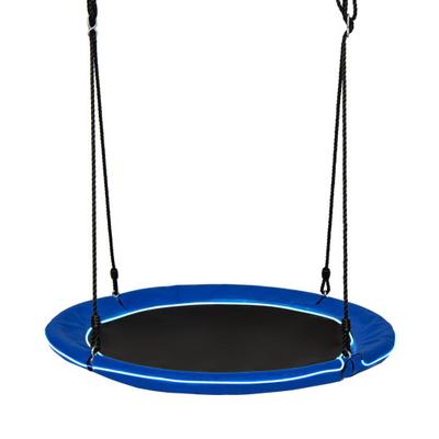 Costway 40 Inches Saucer Tree Swing for Kids and Adults-Navy