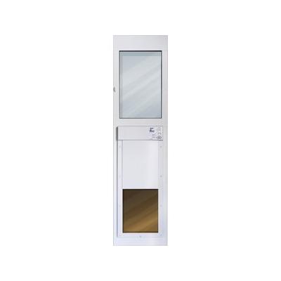 High Tech Pet Products Power Pet Door, WI-FI Smartphone Controlled Full Patio Panel for Sliding Glass Door Installations, White, Large